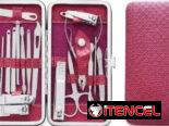 KIT DE MANICURA Y PEDICURA CON ESTUCHE PREMIUM 12 PCS