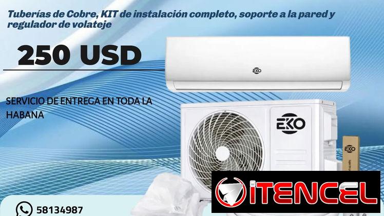 Split EKO de 1 Tonelada con todos sus accesorios