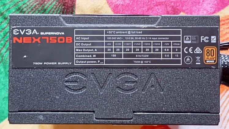 EVGA Supernova Semimodular 750W 80A Certificada y con Garantía 58278775