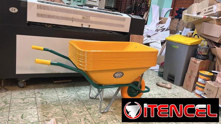 VAGON DE CONSTRUCCION O JARDINERIA RUEDA MACIZA