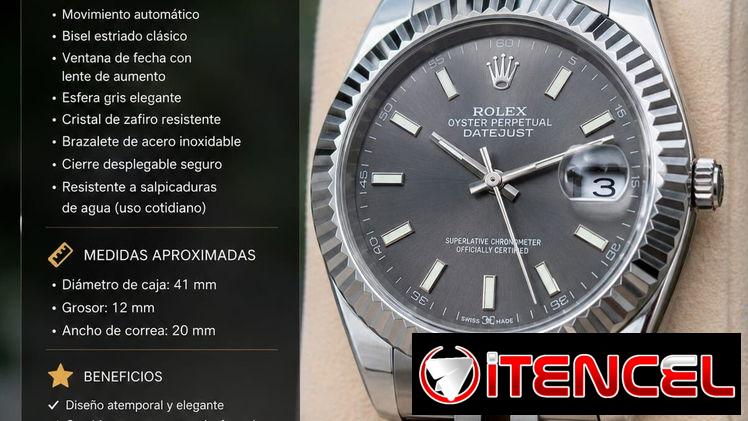 Reloj  ROLEX OYSTER PERPETUAL DATEJUST con mensajería incluida