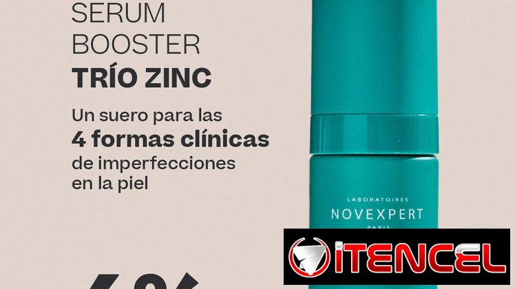 Novexpert Serum Booster Trio Zinc 30 mL (Pieles Grasas y Acné)
