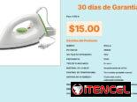 Plancha Milexus 1000W 20cm Longitud Base Teflón, Plancha Seca 20cm Milexus 1000W Base Antiadherente VPT#-0499