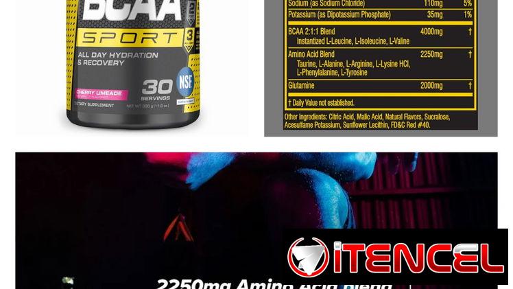 Aminoácidos Bcaa sport 30 servicios Bcaa, con Glutamina ideal para su recuperación post entreno 55595382