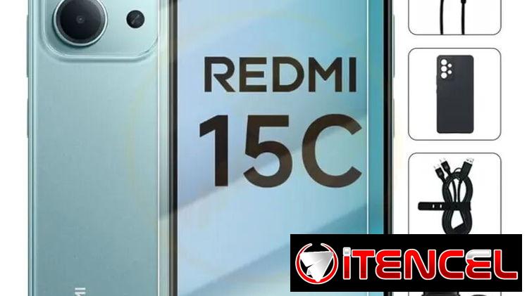 Teléfono Xiaomi Redmi 15C, 4Gb Ram + 4Gb virtual,Total 8Gb, 128Gb Almacenamiento, Con Cover, Mica y Audífonos – Verde