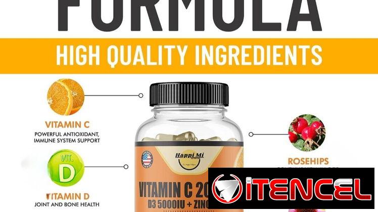 3 en 1/ Vitamina C 2000mg, Zn 40mg, D3 5000UI