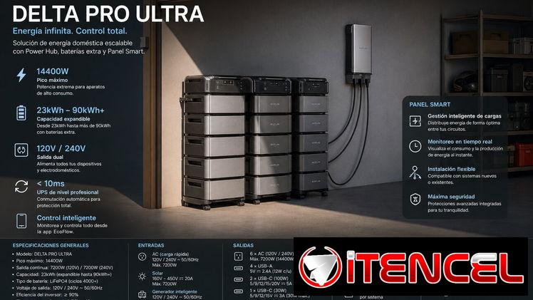 Ecoflow delta pro ultra 0km lo mejor en estaciones!!!Duerme tranquilo y sin preocupaciones