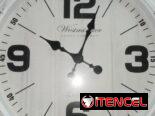 Reloj para pared Medida: 20″ Diámetro: 50cm Bateria: 1pila AA(no incluida)