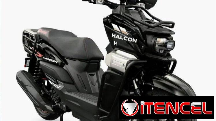 Moto 4tiempo de combustion Halcon Dakar 150cc del 2026. Color negro New en su huacal