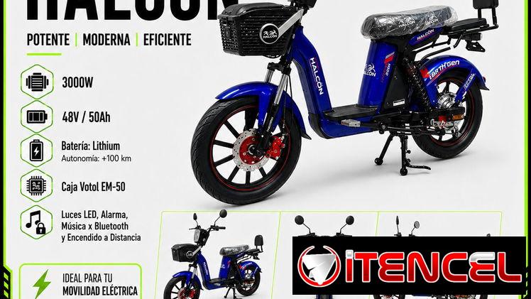 🏍️ BICIMOTO ELÉCTRICA HALCÓN: Potencia de Alto Nivel para Llegar Más Lejos 🏍️