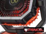 VENTILADOR PORTÁTIL RECARGABLE CON LUZ LED INTEGRADA y CONTROL REMOTO.