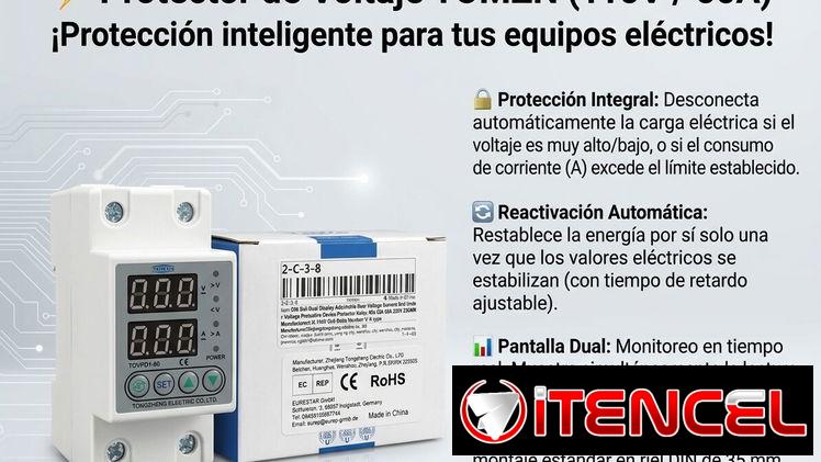 ⚡️ Protector de Voltaje TOMZN (110V / 60A)