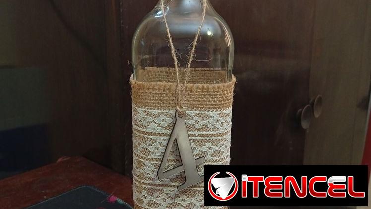Botellas de cristal decoradas