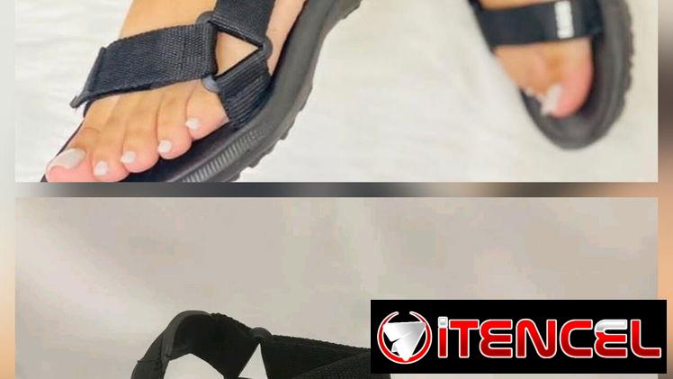 Sandalias pegueta negras 12 usd Vedado tenemos mensajería a toda La Habana