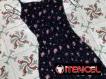 vestido con estampado floreado, vestido de mujer, vestido de adolescente, vestido negro, vestidos de verano