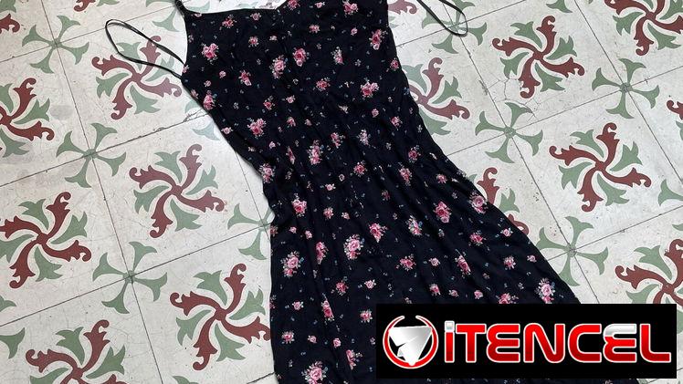 vestido con estampado floreado, vestido de mujer, vestido de adolescente, vestido negro, vestidos de verano