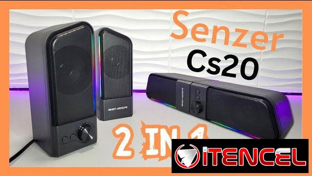 Senzer Cs20 Bocinas y Barra de Sonido 2 en 1