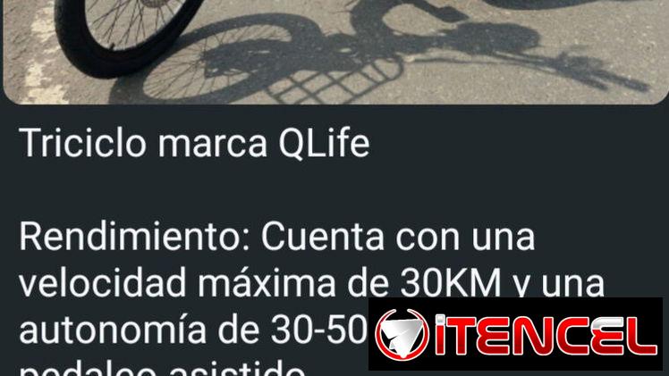 Triciclo en Rebaja solo hasta mañana