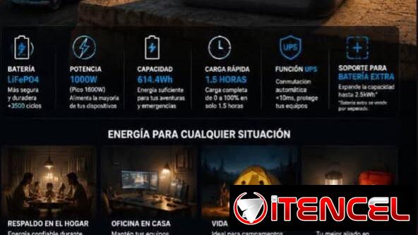 Estaciones de energía portátil 1000wt