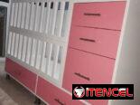 cunas de melamina y colchones de cuna