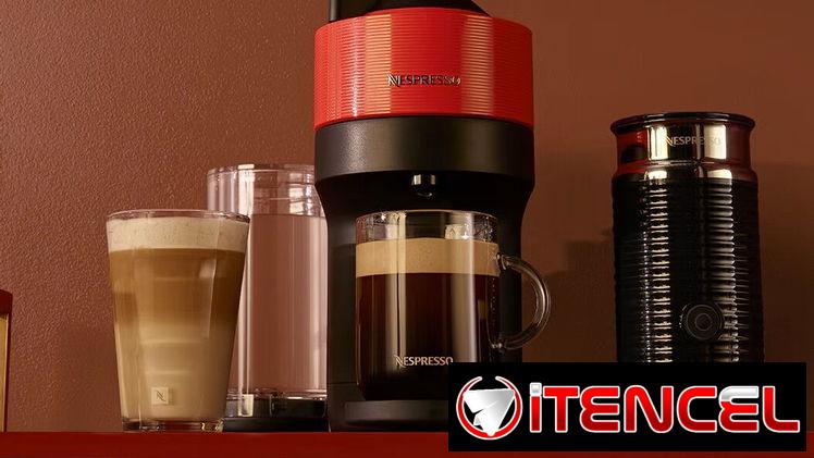 Cafetera Nespresso Citiz Platinum con Aeroccino 3 y Vertuo Pop Spicy Red & Aeroccino 3