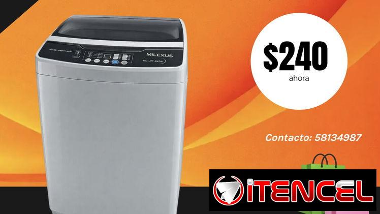 Lavadora Automática Milexus de 8kg (agua fría y caliente)
