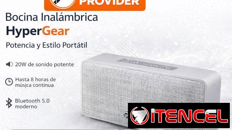 Bocina Inalámbrica 20W HyperGear . Sonido de alta Calidad