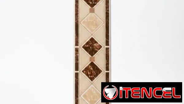 Cenefa Marmolizada Marrón 8×33
