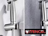 Ducha para inodoro portátil con construcción de acero inoxidable