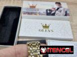 Reloj automático dorado para hombre OLEV en caja – Nuevo