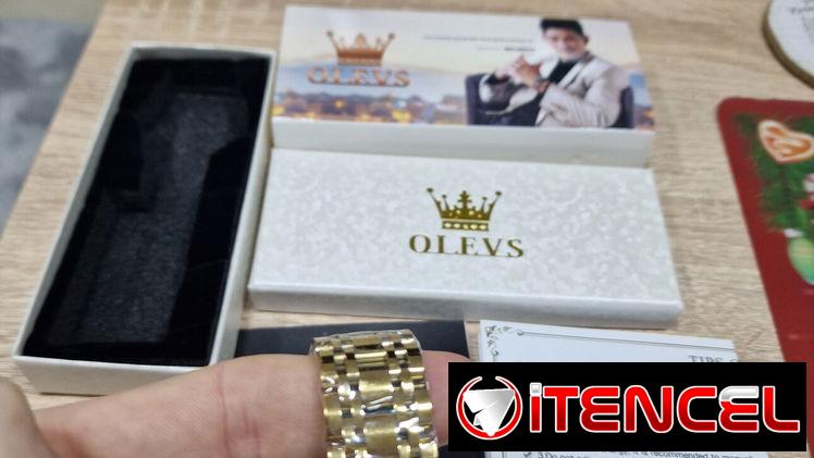 Reloj automático dorado para hombre OLEV en caja – Nuevo