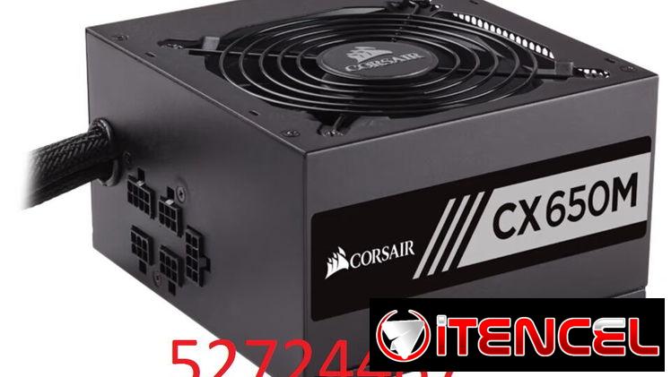✅✅52724487 – Fuente CORSAIR CX650M (650W/54A) 80+ Bronce, Semi modular✅✅