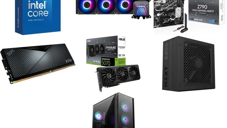 PC 14GEN GAMER🤩Asus Prime RTX 5070 12GB OC +Asus Z790 WIFI +i7 14700K +16GB +LIQUIDA 3FANES +850W🆕0km