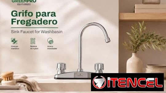 Para que dejes de pelear con casa: GRIFO GREENPRO CROMADO ALTO – 16 USD. 📞56249037