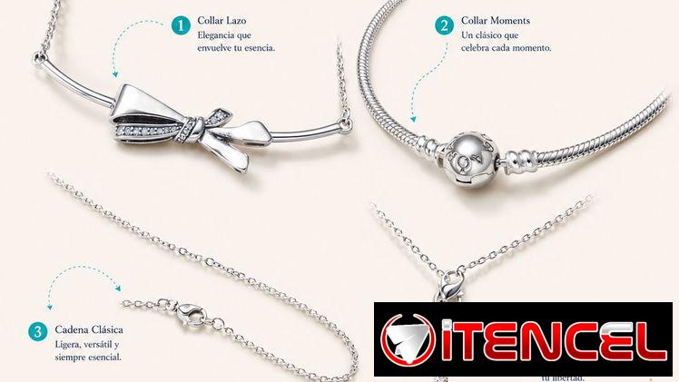 collares y dijes de cadena Pandora copia 1×1 plata s925