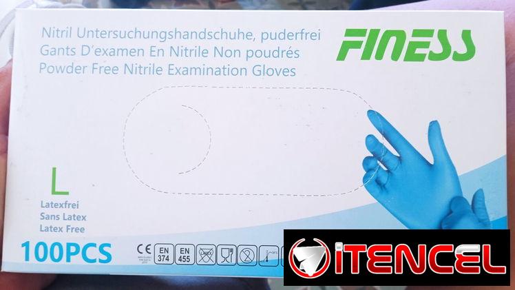 Caja de guantes de nitrilo azul talla L cantidad de guantes 100