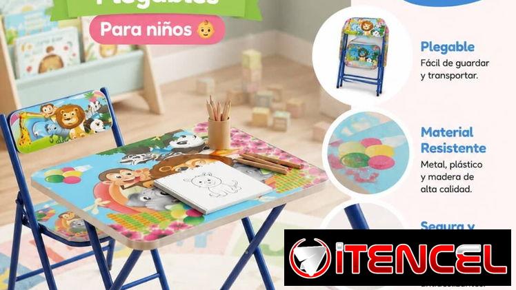 Mesita con silla para los pequeñines/ 35 usd