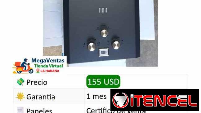 Electrodomésticos; split ; freidora de aire ; calentador de agua con gas ; microondas