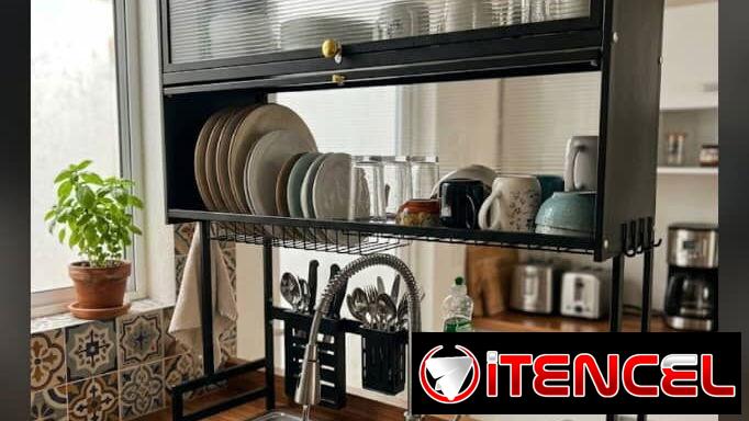 ☕️Platero de 2 puertas con una 1 tina o un 1 fregadero con escurridor/ 75 usd☕️