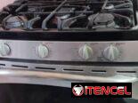Cocina GE 5 hornillas con horno de acero inoxidable