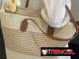 Cartera de verano de rayas