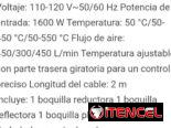 PISTOLA DE CALOR 1600W PISTOLA DE CALOR