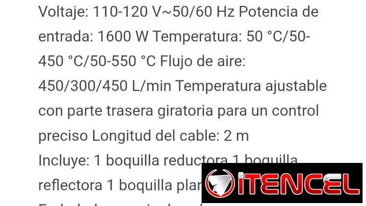 PISTOLA DE CALOR 1600W PISTOLA DE CALOR