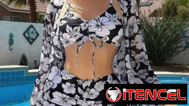 Traje de baño de 3 piezas talla M