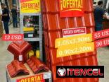 Tejas de Asa y Resina Rojas y Tejas PVC blancas