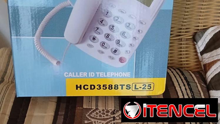 Telefono fijo con identificador de llamadas
