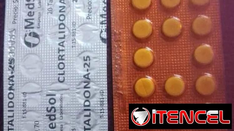 clortalidona blíster de 20 tabletas