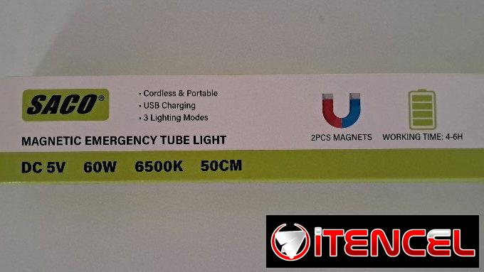 Lampara recargable 60w