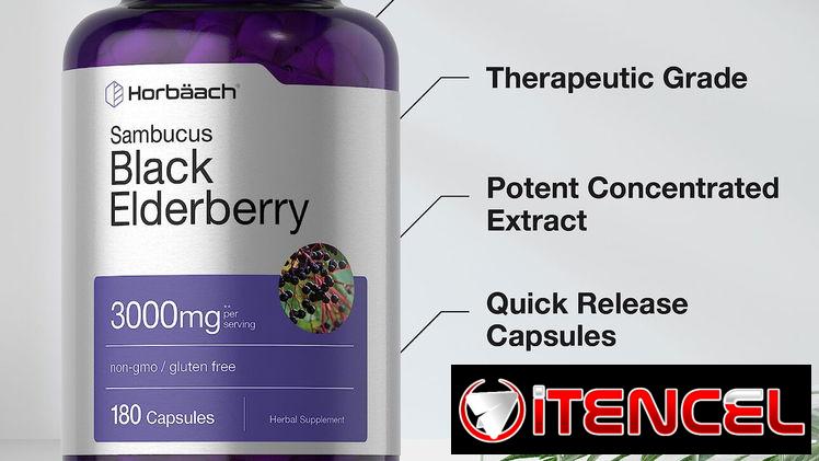 Black elderberry, cápsulas de raíz de sauco 180 cápsulas