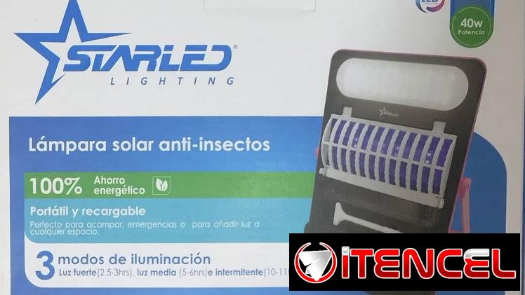 Lámpara solar anti-insectos ,Carga solar y por cable
